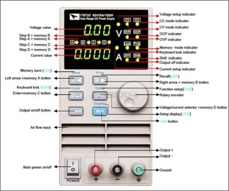 قطعة واحدة جديدة من Itech IT67 - مراجعة Programmable Dc Power Supply 60V 5A وسعره