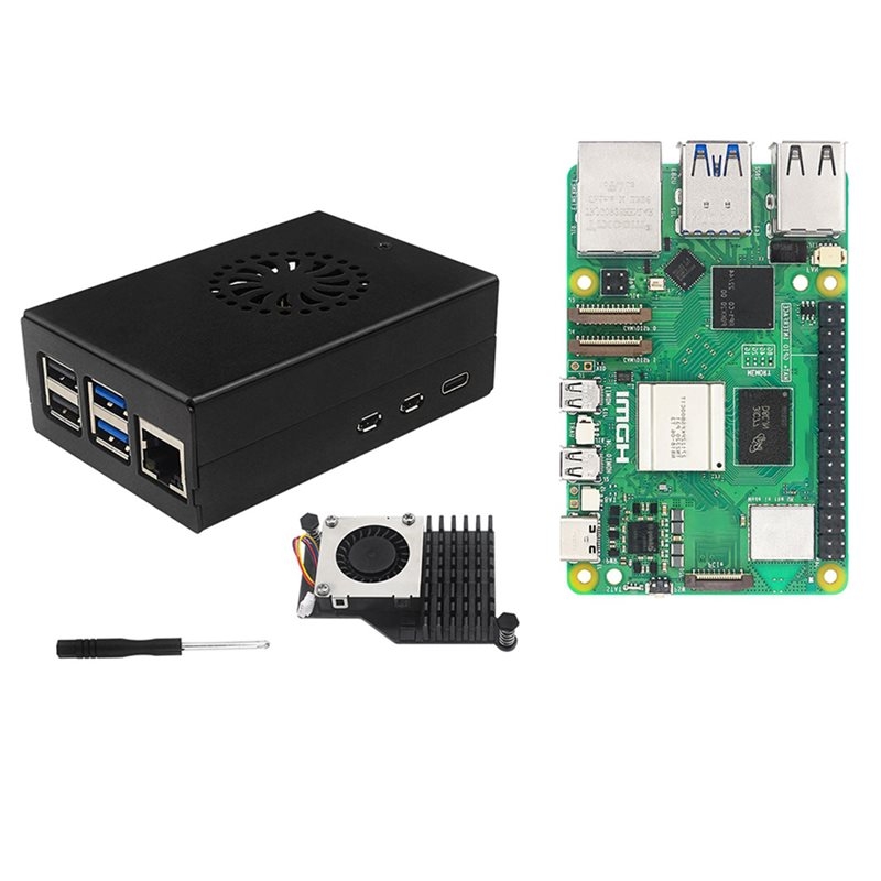 T23C، مجموعة أدوات البداية من  - مراجعة Raspberry Pi 5 8Gb Kit وسعره