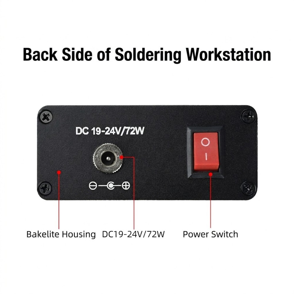 محطة لحام T12، تعمل بجهد كهربا - مراجعة Soldering Station T12 Oled وسعره