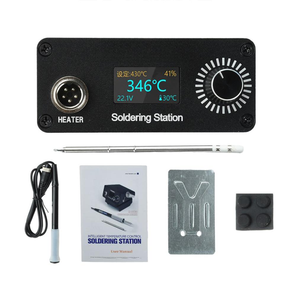 محطة لحام T12، تعمل بجهد كهربا - مراجعة Soldering Station T12 Oled وسعره